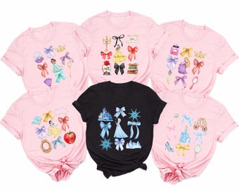 Disney Princesses Shirts,Princess Belle,Elsa,Moana,Anna,Ariel,Cinderella,Jasmine,Disney Trip Shirt,Disney Princess,Disneyworld Princess Gift