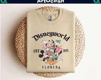 Disneyworld Florida Sweatshirt,Disneyworld Est 1971 Shirt,Mickey And Friends Tee,Disney Vacation Matching tee,Disneyworld,Walt Disney World