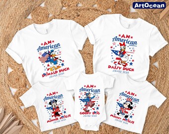 Mickey and Friends 4th Of July Shirt, Disney 4th Of July Family Shirts, Mickey American Tee, Patriotic Memorial Day Tee, Independence Day
