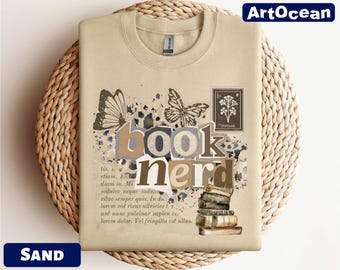 Book Nerd Sweatshirt, Reading Shirt, Book Lover Gift, Librarian Tee, Teacher T-Shirt, Bookish Merch Shirt, Gift for Her, Literature Teacher