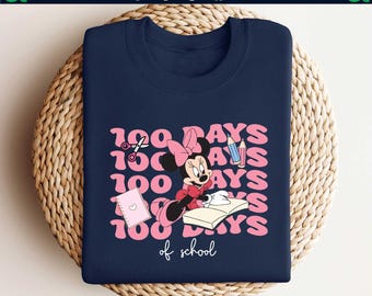 Mouse 100 Days Of School Sweatshirt,100 Day Of School Shirt,Disney 100 Day Of School Shirt,Teacher 100 Days,School Shirt,Gift for Teacher