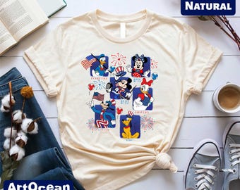 Mickey Friends Shirt, Mickey USA Shirt, Patriotic Memorial Day Shirt, Disney 4th of July Tee, Disney 4th of July USA, Independence Day Gift