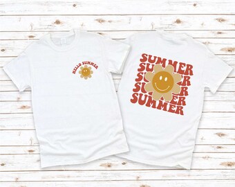 Summer Shirt,Cute Summer Shirt,Hello Summer Shirt,Vacation Shirt,Summer Vacation,Beach Shirt,Travel Shirt,Girls Trip Shirts,Gift for Friends