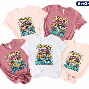 Customize Mickey And Friends Spring Break 2025 Shirt,In My Spring Break Era,Disney Cruise Tee,Family Summer Vacation,Family Holiday Matching