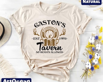 Gaston's Tavern Shirt, Beauty And The Beast Shirt, Fantasyland T-shirt, Gastons Bar T-shirt, Disney Family Trip, Magic Kingdom, Gastons Bar