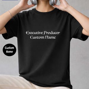 Executive Producer Custom Name Comfort Colors T-Shirt, Custom Director Shirt, Film Producer, Movie Lover, Custom Movie Tee, Content Creator