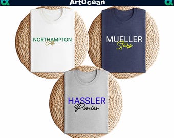 Personalized School Shirt,Custom School Shirt,School Logo Shirt,Custom Mascot Shirt,Team Mascot Shirt,Matching Team Shirts,School Spirit