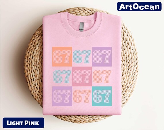 Six Seven Meme Sweatshirt, 6 7 Memes Shirts, Number Meme Sweater, Gift for Her, Viral Gen Z Shirt, Meme Saying T-Shirt, Checkered Shirt