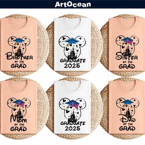 Personalized Disney Graduation Shirts,Graduation Shirt,Disney Family Graduation Shirts,Class of 2025,Disney Graduation Gift,Disneyland Shirt