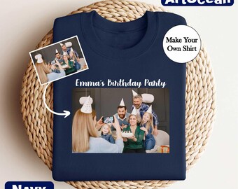 Custom Picture Sweatshirt,Personalized Picture Hoodie,Custom Text Sweatshirt,Custom Photo Tee,Picture Gifts,Custom Clothing,Birthday Gifts