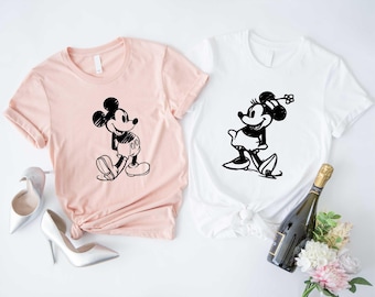 Disney Mickey and Minnie Shirt,Mickey and Minnie Matching Shirt,Disney Trip Shirt,Couple Matching,Walt Disney World,Classic Mickey Minnie