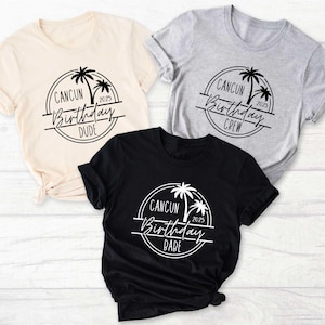 Cancun Birthday Shirts,Cancun Birthday 2025,Cancun Mexico Birthday Crew,Cancun Birthday Babe,Mexico Birthday Trip,Beach Birthday Vacation