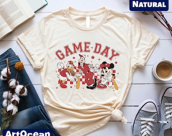 Mickey Mouse T-Shirt, Mickey Baseball T-Shirt, Mickey & Friends Baseball, Disney Vacation Shirt, Sport Mickey, Game Day Mickey, Disney Sport