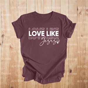 a t - shirt that says i love like love like love