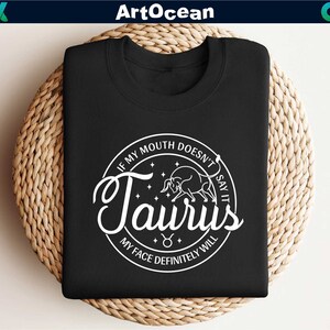 a black t - shirt that says i am mouth down and i am taurus