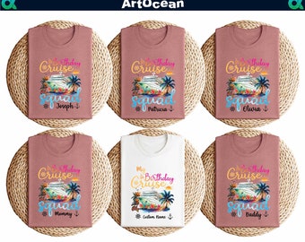 Personalized Birthday Cruise Squad Shirts,Birthday Cruise Crew Shirt,My Birthday Cruise Shirt,Cruising Birthday Family,Birthday Cruise Shirt