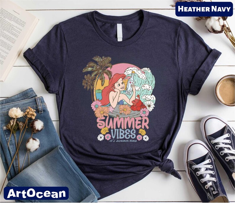 a t - shirt that says summer vibes on it