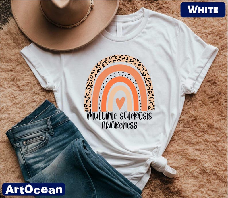 a t - shirt with a rainbow and a heart on it