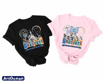 Mickey and Friends Disney Graduation 2026 Shirt,Disney Grad Trip shirts,Graduation Gift,Disney Family Graduate From the Tassel to the Castle