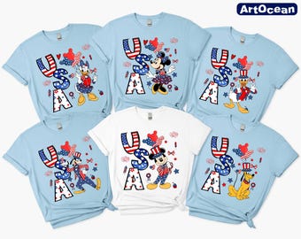 Mickey USA Shirt,Mickey and Friends 4th Of July Shirt,Mickey Friends Shirt,Patriotic Memorial Day Shirt,Disney 4th of July,4th of July USA