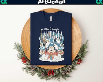 Disney Fantasia Sweatshirt,Sorcerer Mickey Shirt for Disneyworld Trips,Walt Disney Fantasy,Fantasmic Disneyland,Mickey Mouse Magic,WDW Shirt