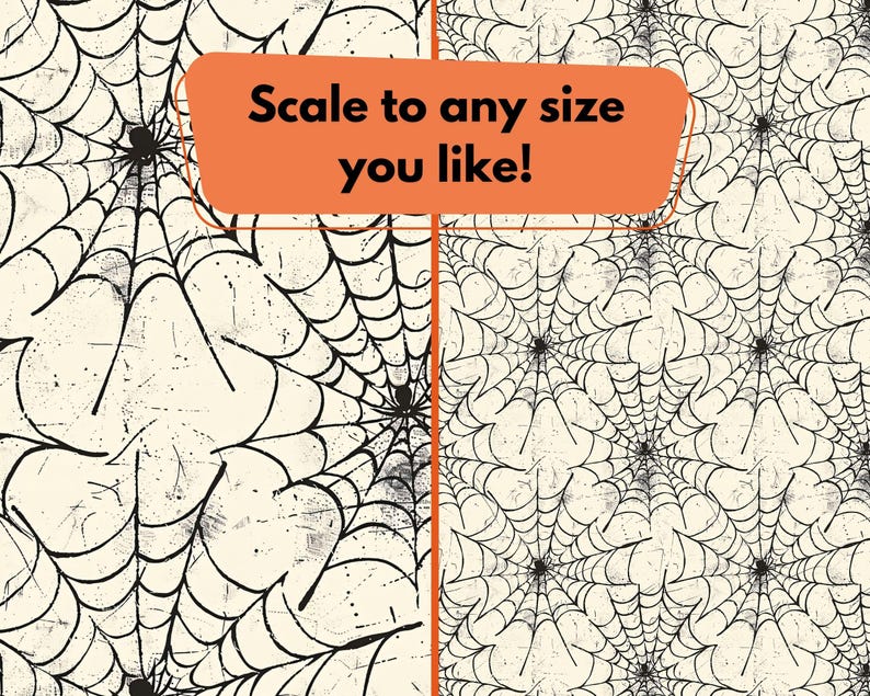 Spider Webs Digital Seamless Pattern Set 20 High Quality Printable ...