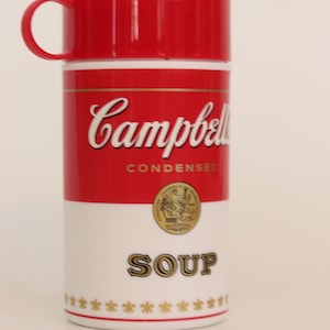 VINTAGE Thermos / Campbell's Soup Thermos / Red and White SOUP Container / Soup  Container / Beverage / Insulated / Lunch Bag