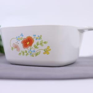 Cazuela vintage Corning Ware WILDFLOWER P-43-B - 2 3/4 tazas