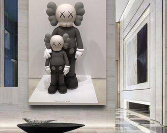 Hypebeast KAWS Figure Set - Minimalist Poster Trio, KAWS Wall Art Printables, Graffiti Printables, Kaws Poster Print, Kaws Digital Download