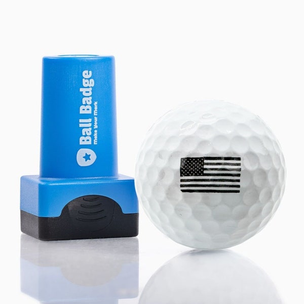 Ball Badge - Golf Ball Stamp, Self-Inking Golf Ball Stamper, Golf Ball Marker, Reusable Ink Stamp for Golf Balls, Many Designs Ball Stamp