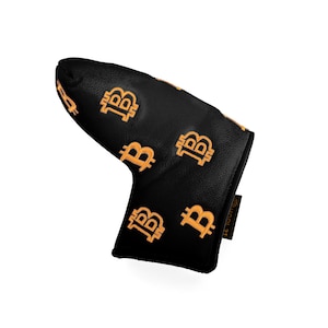 Bitcoin Golf Putter Cover for Blade Putters - Golf Headcovers for Club Protection - HODL 21 Golf Accessories