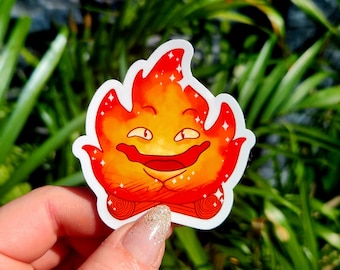 Fire Spirit Sticker – Inspired by Howl's Moving Castle, Studio Ghibli Fan Art