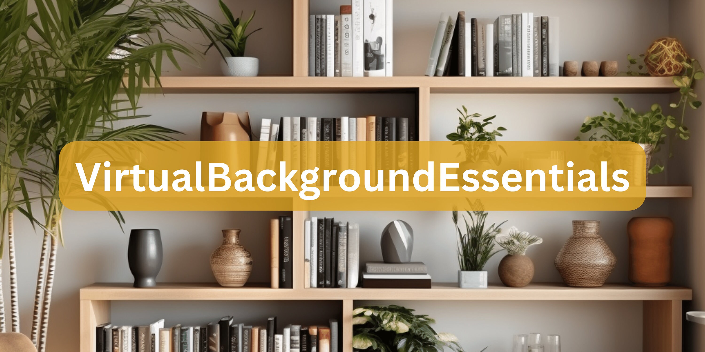 Zoom Virtual Background Modern Bookcase Bundle 5 Pack High Etsy Ireland