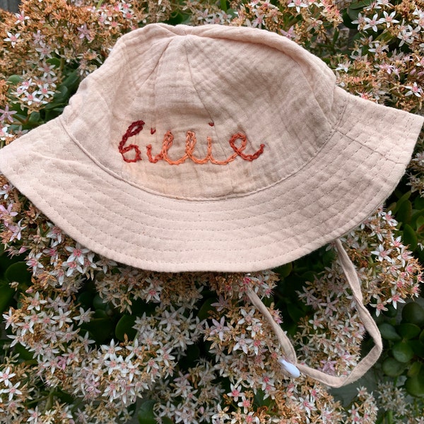 Handstitched Personalised Sun Hats
