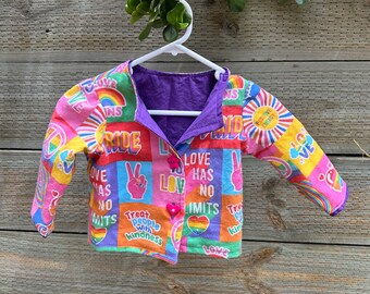 Veste pour enfants PRIDE faite à la main