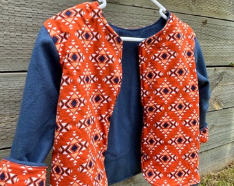 REVERSIBLE Handgemachte Jacke