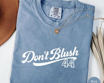 Hockey Romance T-shirt Don’t Blush 44 Tee Bookish Hockey Shirt Romance Reader Gift Briar University Graham 44 Comfort Colors Booktok Tee