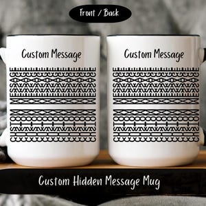 Custom Hidden Message Coffee Mug Custom Text Message Mug Funny Gift For Coworker Funny Office Gift Mug Sarcastic Gift For Bestie Boss Mug