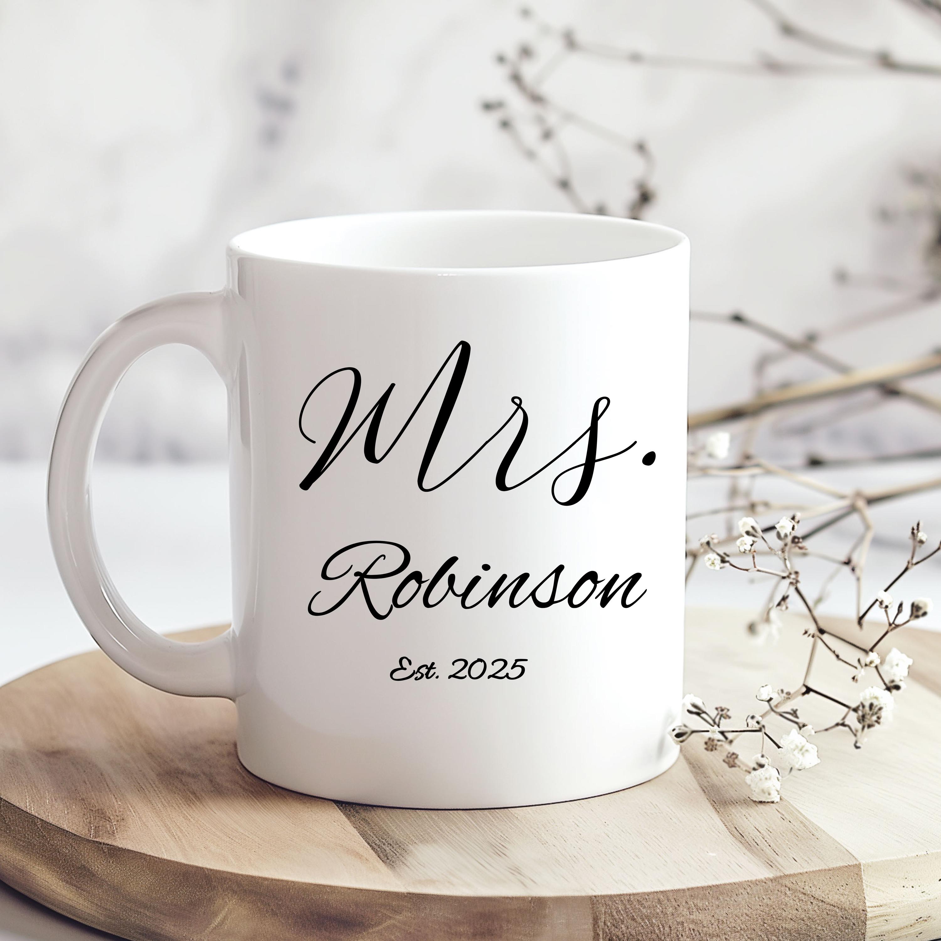 Custom Mr and Mrs Coffee Mugs Custom Mr and Mrs Mug Future Husband and ...