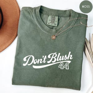 Hockey Romance T-shirt Don’t Blush 44 Tee Bookish Hockey Shirt Romance Reader Gift Briar University Graham 44 Comfort Colors Booktok Tee Moss