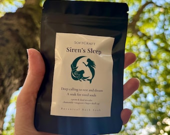 Siren&#39;s Sleep | Herbal Bath Soak for deep Rest, Dreams + Ritual by SoftCraft
