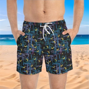 Dan Flashes Badehose ITYSL Ich denke, Sie sollten mit Tim Robinson Dan Flashes Pattern The Fahren Crooner Sommer-Badeanzug verlassen