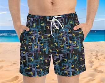 Dan Flashes Swim Trunks ITYSL I Think You Should Leave with Tim Robinson Dan Flashes Pattern The Driving Crooner Summer Swim Suit