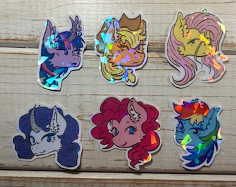 My Little Pony - Pony Face Stickers All Six Set