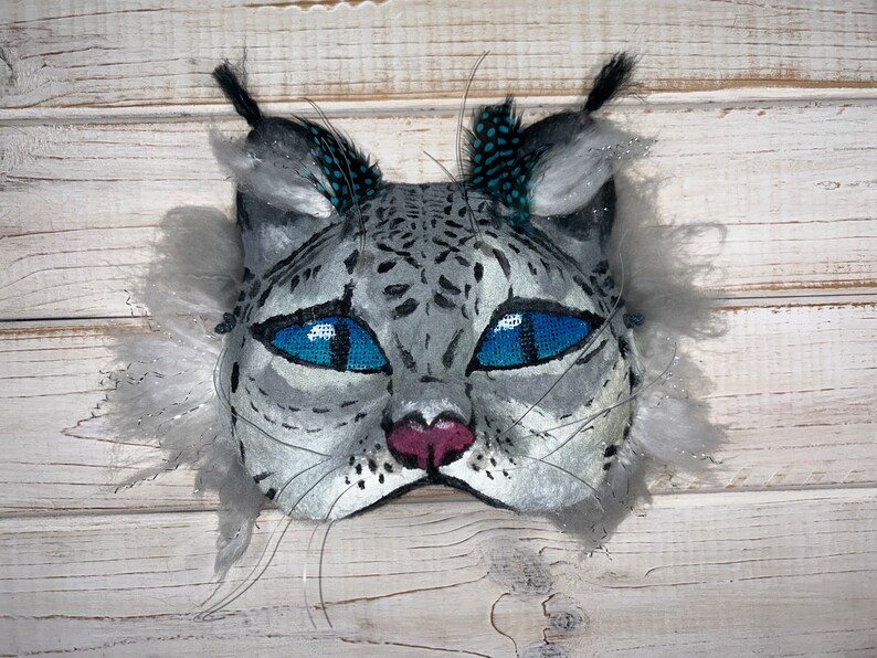 Snow Leopard Therian Mask - Etsy
