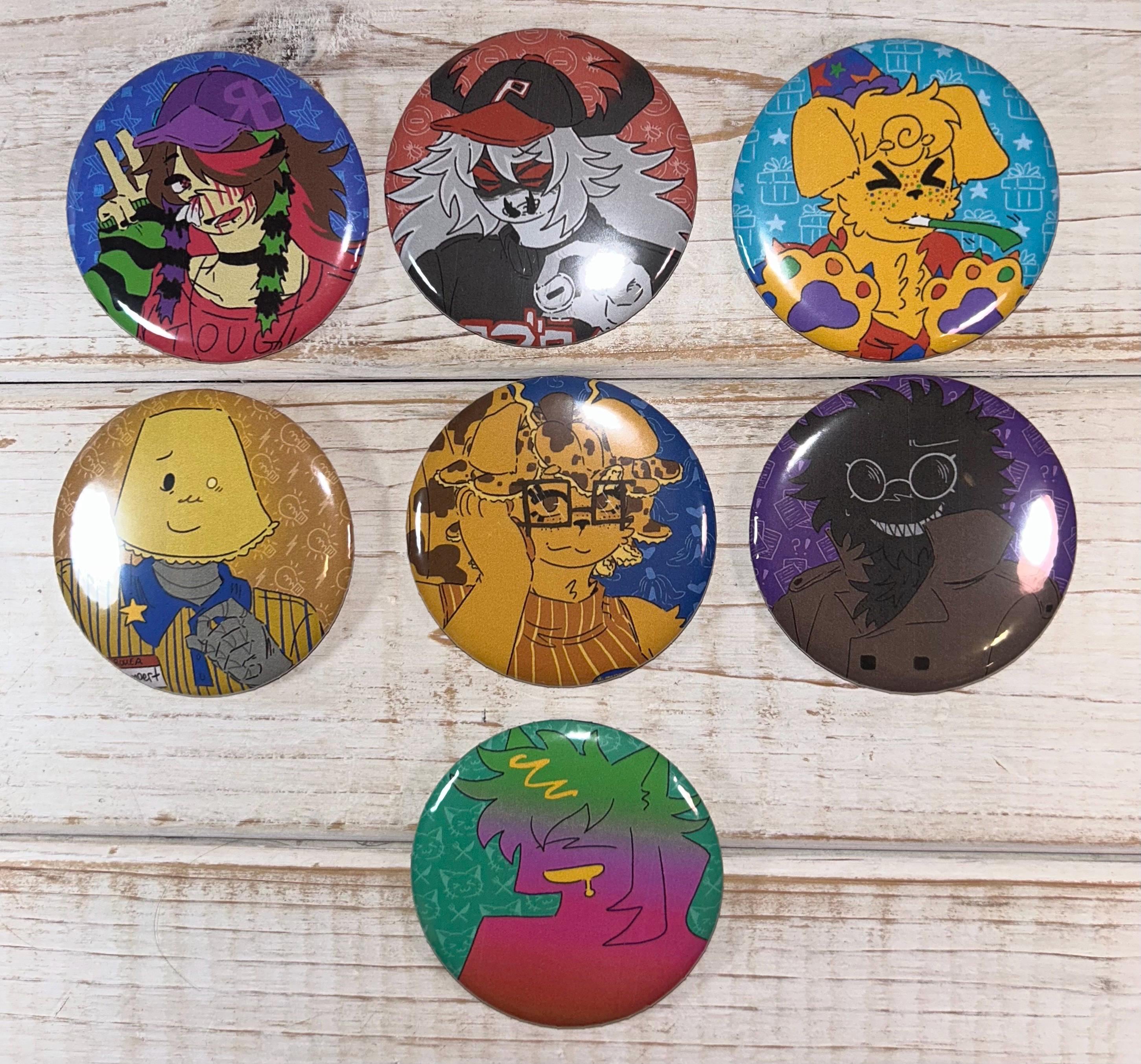 Regretevator Pinback Buttons - 2.25in LAST STOCK - shoot me a message if you want more than one :3 I have limited amounts sorry!