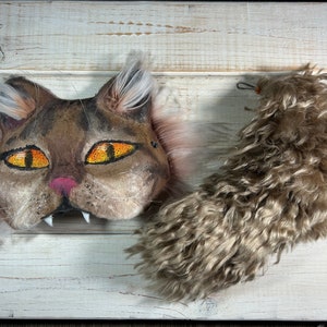 Brown Therian Cat Mask 