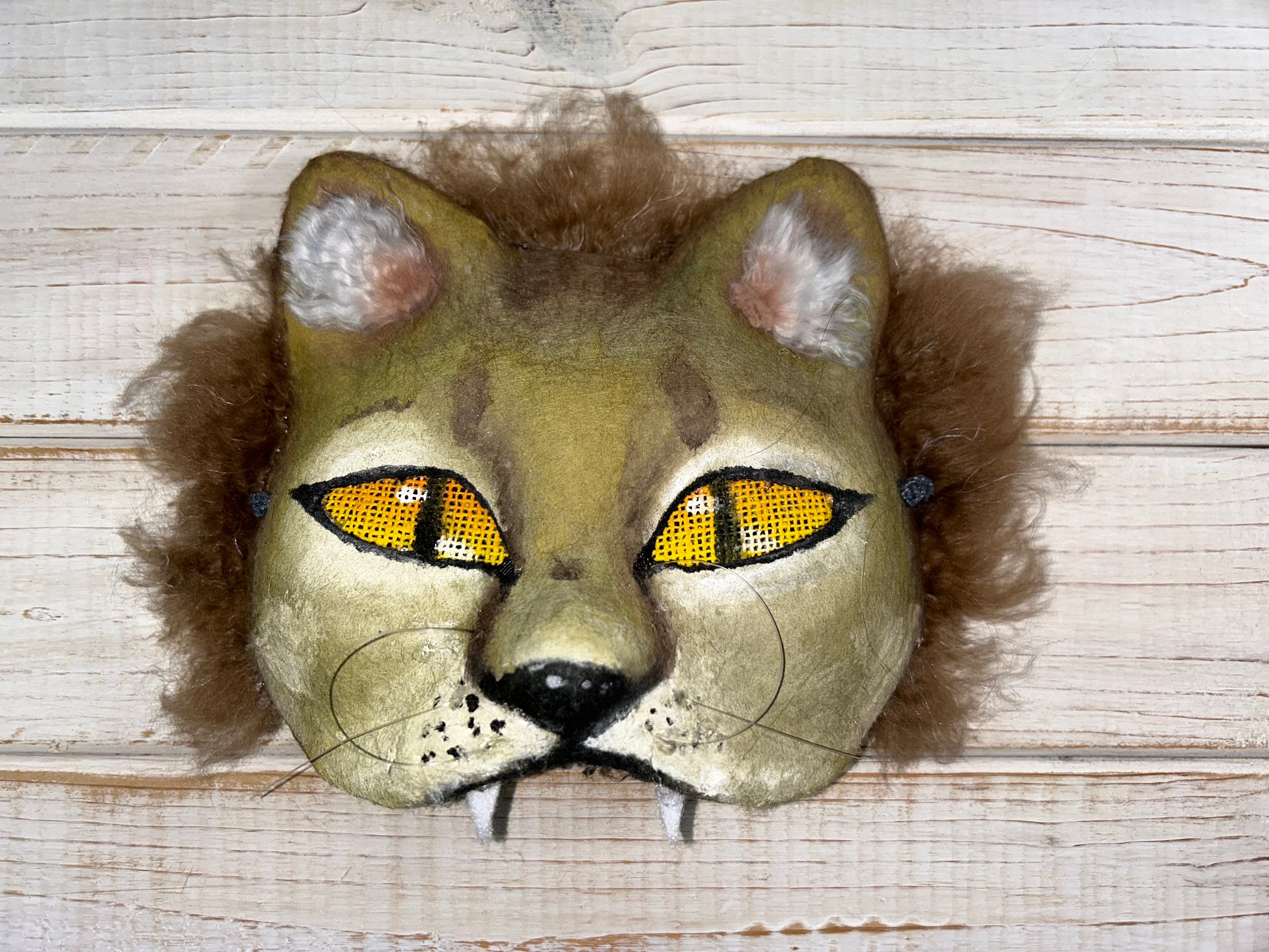 lion therian mask ;3 in 2023  Cat mask, Cute little animals, Drawings