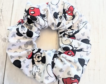 Disney hair scrunchie, Mickey hair accessories, hair tie