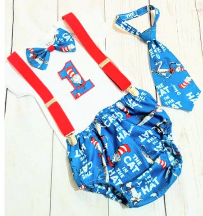 Dr seuss first birthday outfit best sale